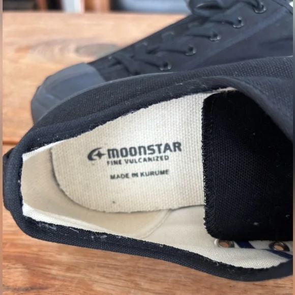 MOONSTAR GYM CLASSICS US Men’s 9 Vulcanized Unisex Sneakers Japan 27 Black NEW - Picture 9 of 15